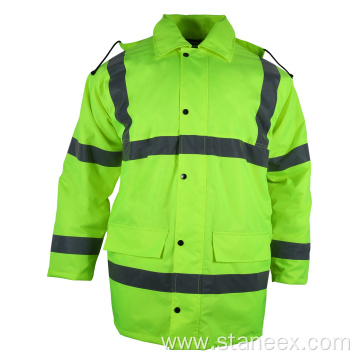 ANSI Class 3 Winter Warm Fleece Hi-Vis Hoodies